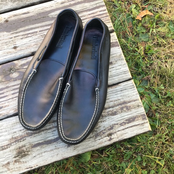 timberland loafers black